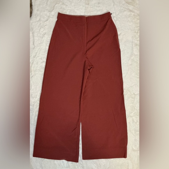Rust Mauve Wide-Leg Pants - Picture 3 of 9